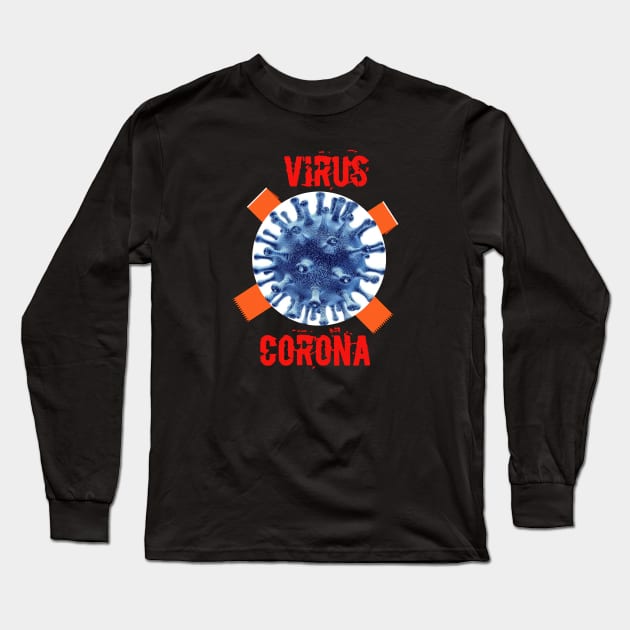 Virus corona Long Sleeve T-Shirt by Sakha store